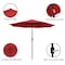 Villacera 9-Foot Outdoor Patio Umbrella with Base, Red 83-OUT5445B - alternate 5